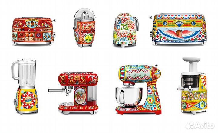 Техника Smeg новая в стиле Dolce Gabanna