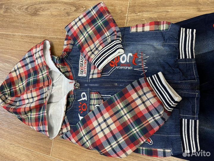 Джинсовый костюм на мальчика