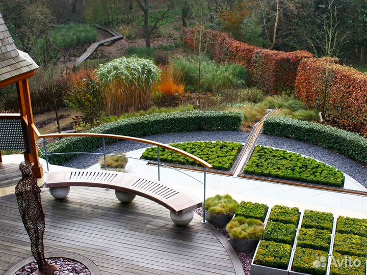 Ландшафтный дизайн 12 соток дачного участка \ Прое