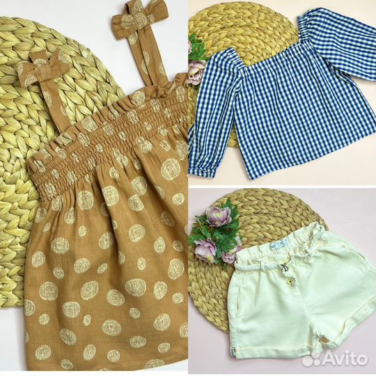 Пакет фирменной летней одежды для девочки 110-116