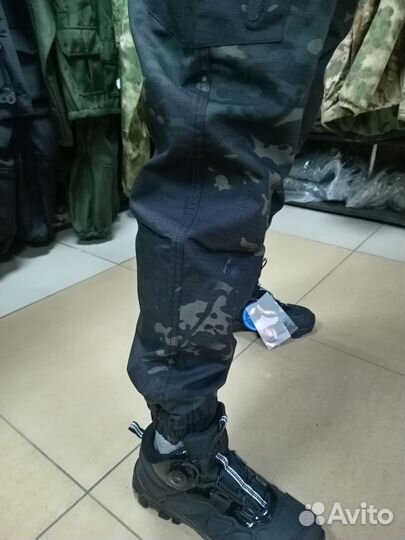 Брюки тактические 46-56 чёрный мультикам