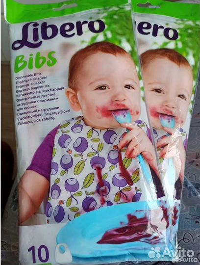 Одноразовые слюнявчики новые