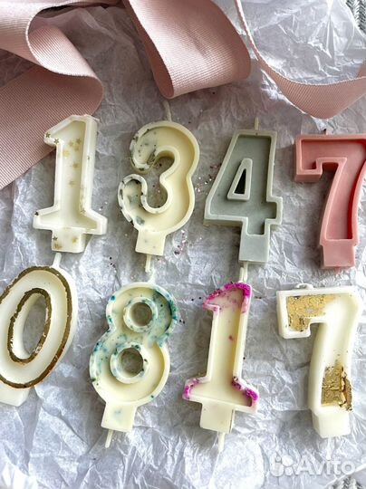Свечи цифры, свечи в торт