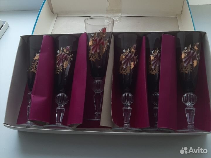 Фужеры хрустальные Суздаль