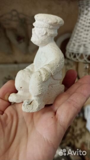 Гипсовая статуэтка Дед Щукарь СССР