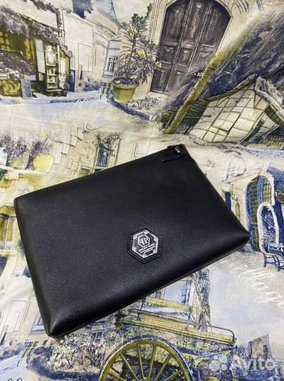 Мужской кожаный клатч