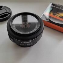 Объектив canon efs 24mm f 2.8 stm