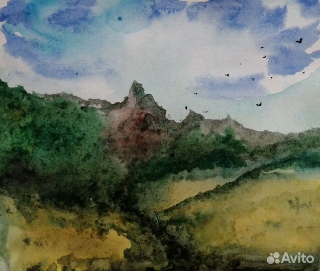 Рисунок акварель