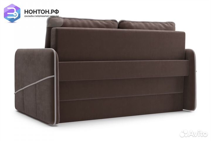 Диван еврокнижка Энерджи коричневый
