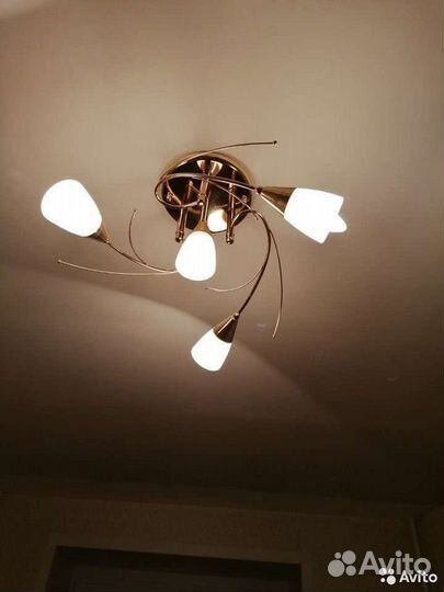 Настенный светильник потолочный и бра 2 шт