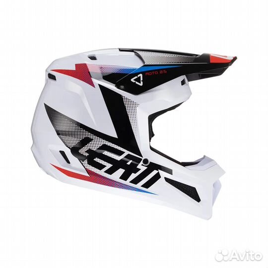 Эндуро Шлем Leatt Moto 2.5 Helmet Black White 2024