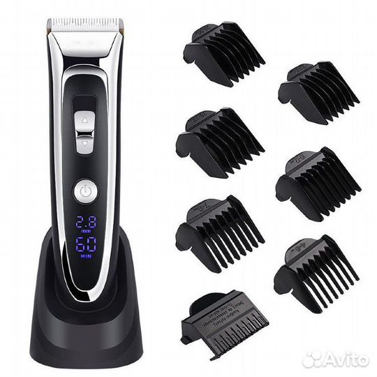 Машинка для стрижки с подставкой 7в1 gemei GM-800