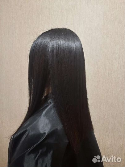 Кератиновое выпрямление волос