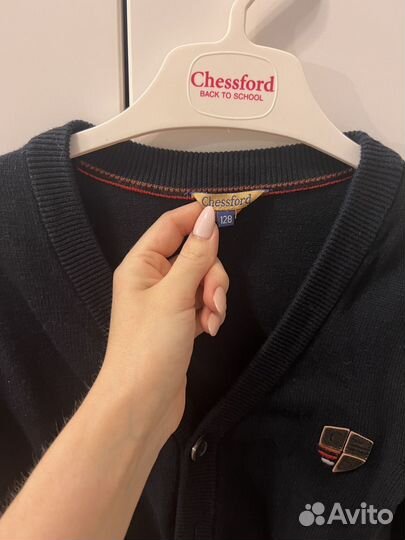 Кардиган и жилет трикотажные в школу