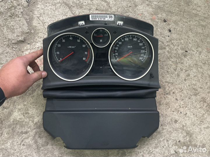 Панель приборов opel astra h