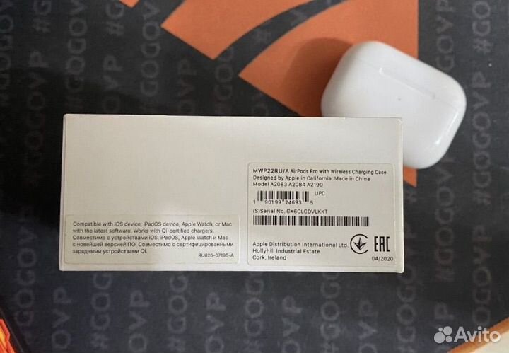 Airpods pro 1 оригинал с чеком