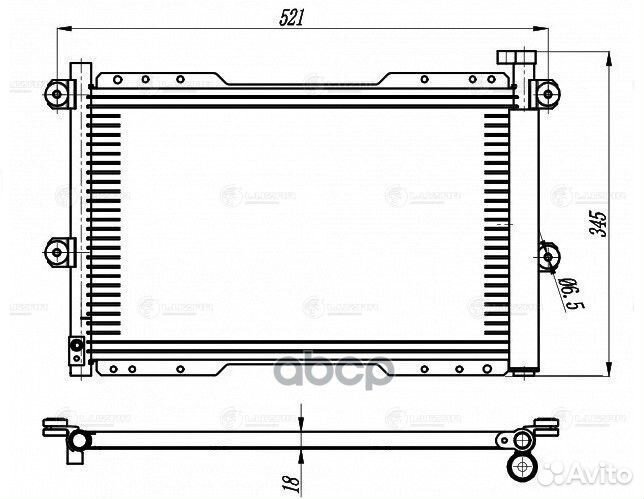 Радиатор кондиц. для а/м Suzuki Jimny II (98)