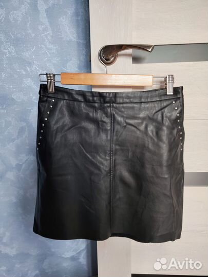 Юбка кожзам б/у