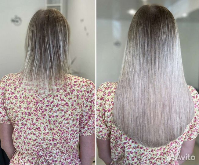Наращивание волос от 50 см