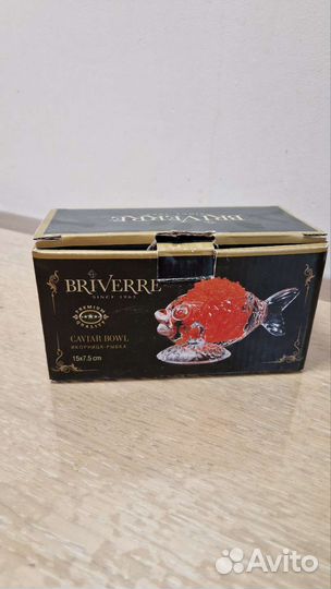 Икорница стеклянная новая