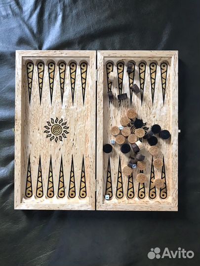 Нарды ручной работы Лев