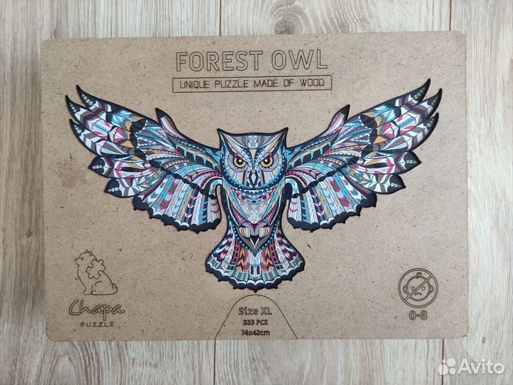 Деревянный пазл Лесная сова (XL/333) (Chapa)