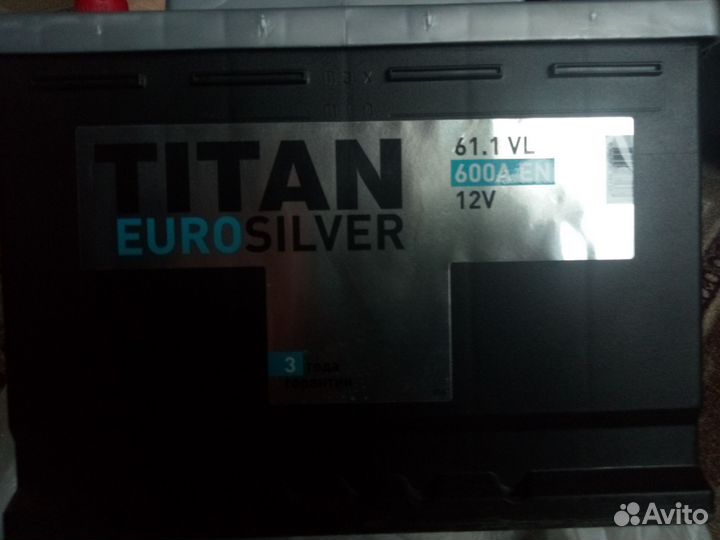 Аккумулятор автомобильный Titan Evrosilver 61Ah