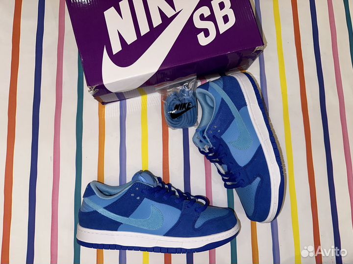 Nike sb Dunk Low синие