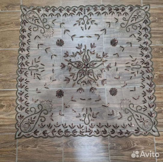 Скатерть органза с вышивкой Индия