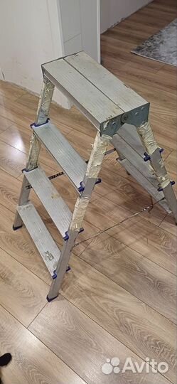 Стремянка двухсторонняя Алюмет