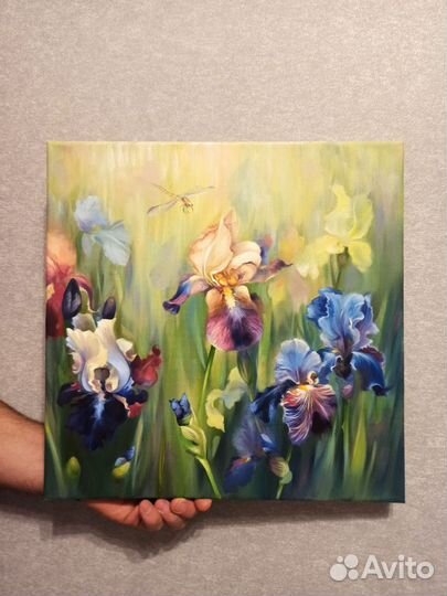 Картина маслом на холсте цветы