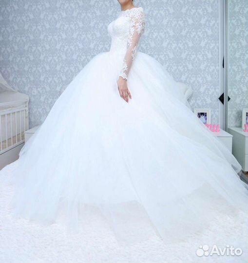 Свадебное платье пышное