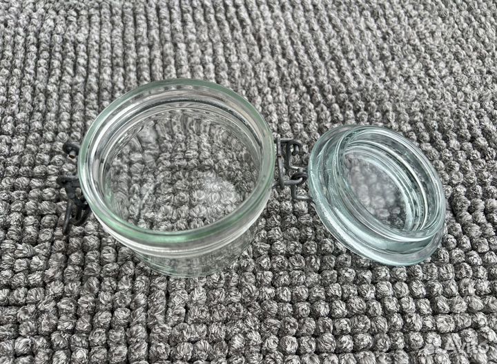 Банка с бугельным замком СССР стеклянная