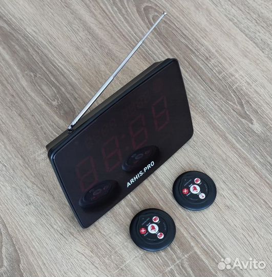 Кнопка вызова официанта Слим табло Инфо русское