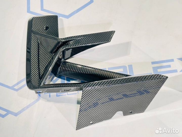 Вставки на бампер BMW F97 F98 рестсухой карбон