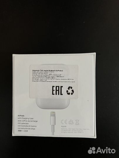 AirPods 2 оригинал запечатанные