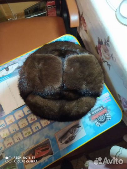 Норковая шапка мужская 55 64