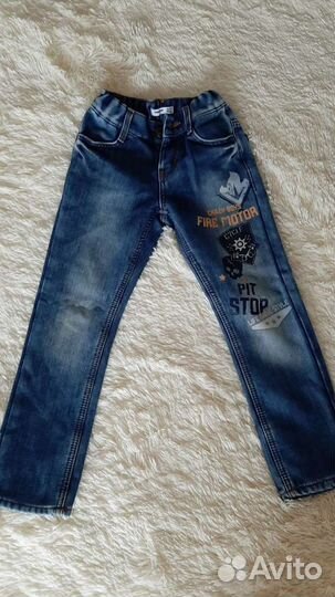 Джинсы на флисе