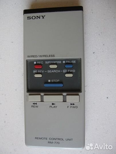 Sony RM-770 пульт д/у VCR