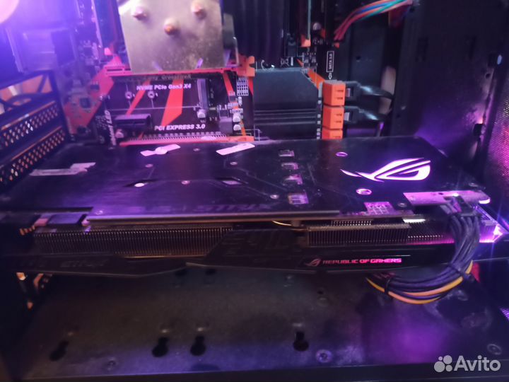 Видеокарта gtx 1070 8gb asus ROG strix