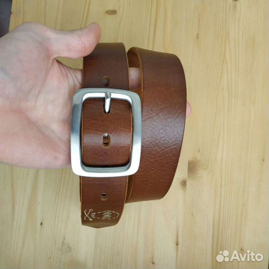 Ремень мужской кожаный