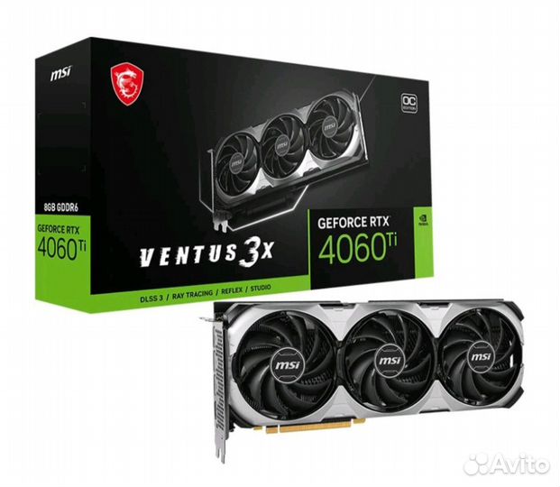 Видеокарта MSI RTX4060Ti Ventus 3X 8G OC