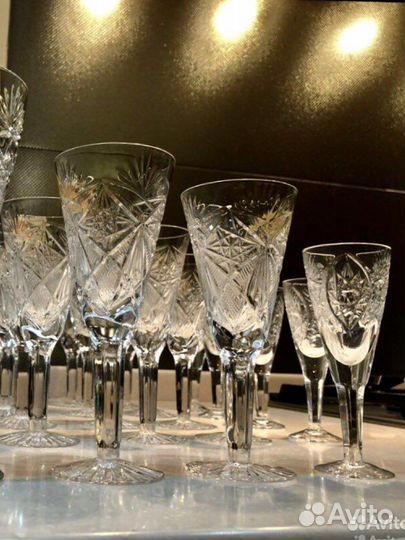 Фужеры, бокалы, рюмки хрусталь СССР новые и б/у