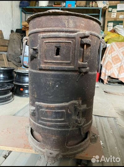 Печь буржуйка чугунная СССР