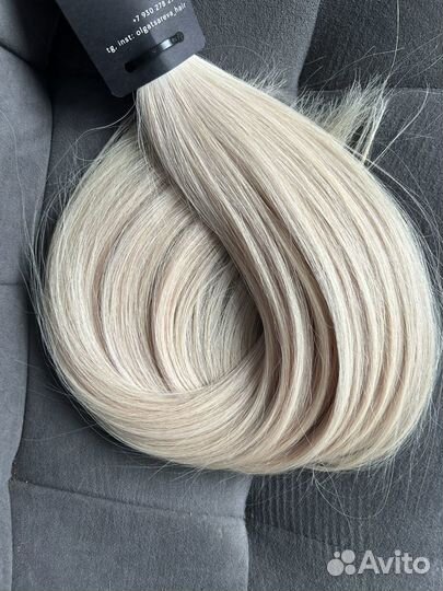 Волосы для наращивания блонд 60