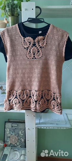 Вязаный топ,кофта