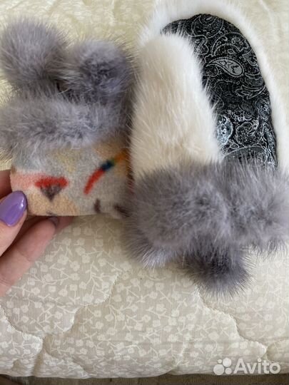 Варежки детские (норка)