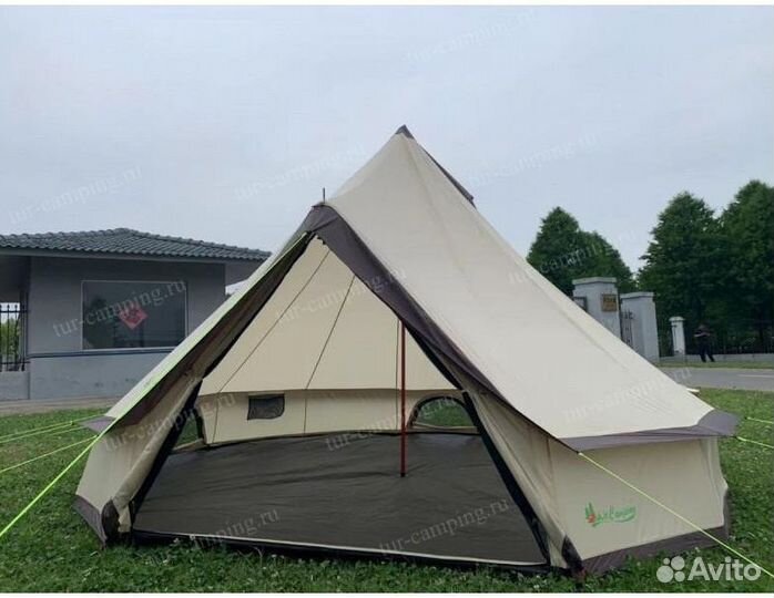 Шатёр-юрта для туризма с полом (MIR-2907W)