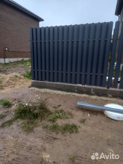 Монтаж заборов