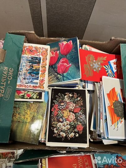 Коллекция открыток, конверты для писем